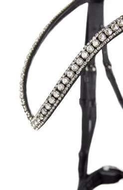 Horze Grayson Anatomic Snaffle Bridle -Sports - Horse Equipment Shop 10084 BL WH 2