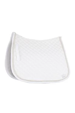 Horze Silver Cord Dressage Saddle Pad 12 Horze Silver Cord Dressage Saddle Pad -Sports - Horse Equipment Shop 17073 WH 01