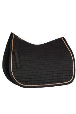 Horze Glarus All Purpose Saddle Pad With Metallic Braiding 19 Horze Glarus All Purpose Saddle Pad With Metallic Braiding -Sports - Horse Equipment Shop 17347 BL 1