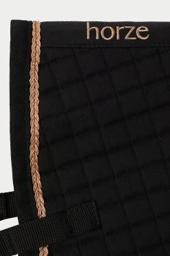Horze Glarus All Purpose Saddle Pad With Metallic Braiding 20 Horze Glarus All Purpose Saddle Pad With Metallic Braiding -Sports - Horse Equipment Shop 17347 BL 2