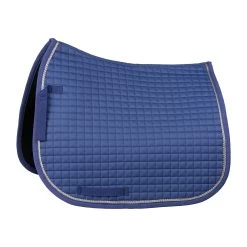 Horze Glarus Dressage Saddle Pad With Metallic Braiding -Sports - Horse Equipment Shop 17397 MLNB 1