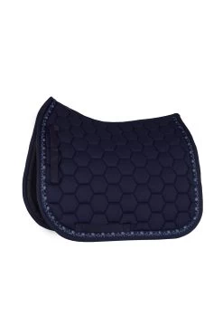 Horze Kaitlin Dressage Saddle Pad With Flower Piping -Sports - Horse Equipment Shop 17413 PDB 1