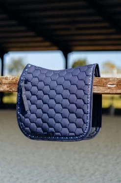 Horze Kaitlin Dressage Saddle Pad With Flower Piping -Sports - Horse Equipment Shop 17413 PDB 3