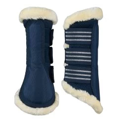 Horze Lincoln Brushing Boots With Fur -Sports - Horse Equipment Shop 19206 DRB 1