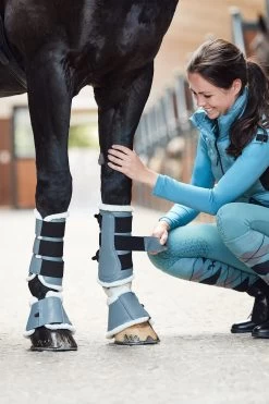 Horze Ghent Brushing Boots With Faux Fur -Sports - Horse Equipment Shop 19266 ALB 7