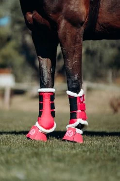 Horze Oslo Faux Fur Bell Boots 22 Horze Oslo Faux Fur Bell Boots -Sports - Horse Equipment Shop 19721 RGRE 4