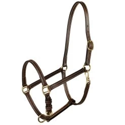 Horze Fremont Leather Halter -Sports - Horse Equipment Shop 22277 BR 1