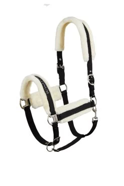 Horze Stanford Halter With Faux Fur Lining -Sports - Horse Equipment Shop 22279 BL 1