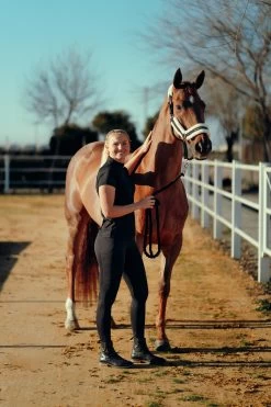 Horze Stanford Halter With Faux Fur Lining -Sports - Horse Equipment Shop 22279 BL 3