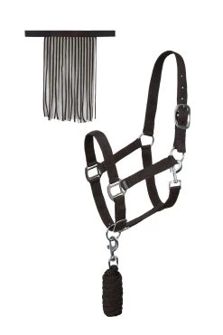Horze Moreton Halter, Lead & Fly Veil Set