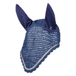 Horze Glarus Ear Net With Metallic Braiding -Sports - Horse Equipment Shop 22917 MLNB 1