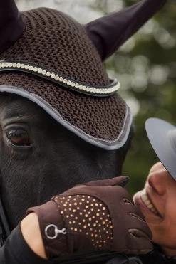 Horze Adepto Ear Net -Sports - Horse Equipment Shop 22923 dbr 03