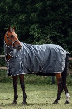 Horze Glasgow Full Neck Turnout Rug, 400g -Sports - Horse Equipment Shop 24111 IGG SLBR 04