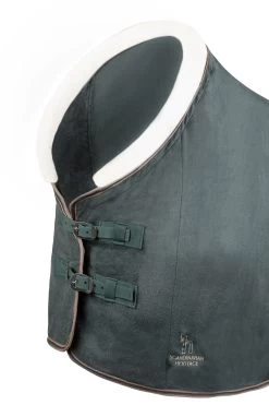 Horze Leigton Teens Collection Fleece Cooler Rug With Fur Collar -Sports - Horse Equipment Shop 24442 UDGR 2