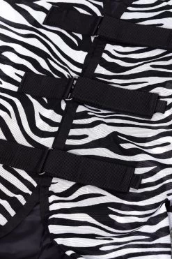 Horze Defender Fly Rug With Full Neck -Sports - Horse Equipment Shop 24844 zebra 03