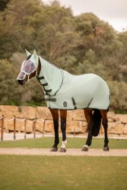 Horze Paso Fino Fly Rug With Detachable Neck And UV Protection -Sports - Horse Equipment Shop 24895 616 08
