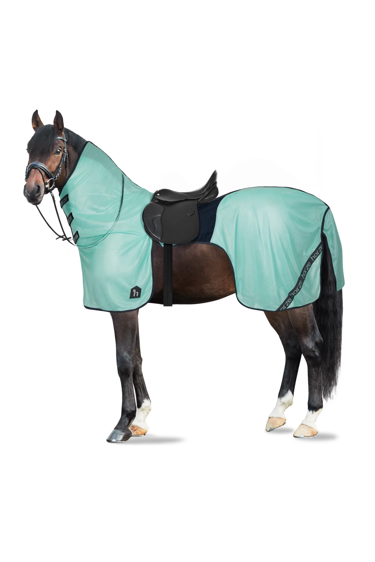 Horze Paso Fino Riding Fly Rug With Detachable Neck And UV Protection 3 Horze Paso Fino Riding Fly Rug With Detachable Neck And UV Protection