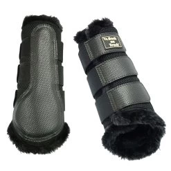 Back On Track Brush Boot 3D Mesh, W/ Faux Fur, L-XL