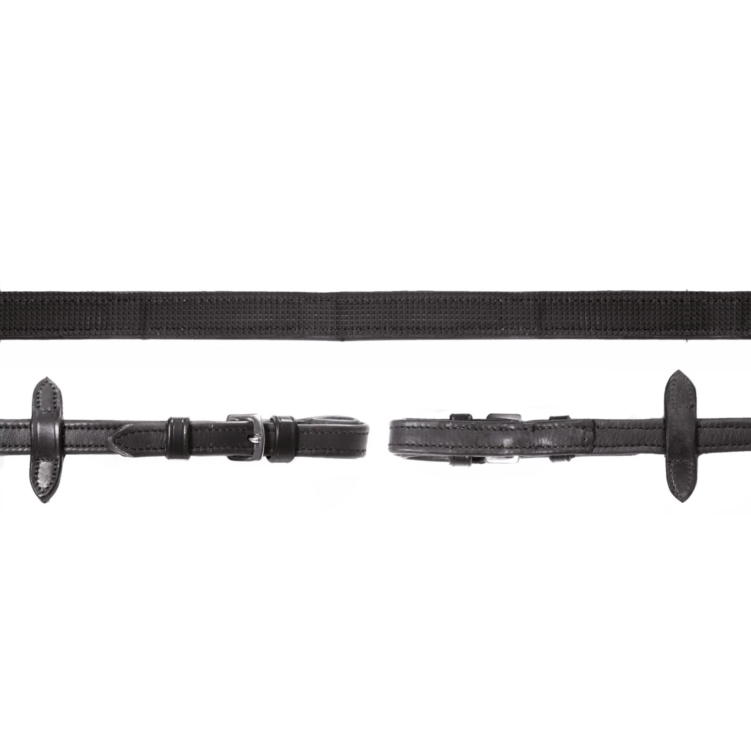 Schockemöhle Durasoft Reins Grip, Leather Reins, Nylon, Rubberised 3 Schockemöhle Durasoft Reins Grip, Leather Reins, Nylon, Rubberised