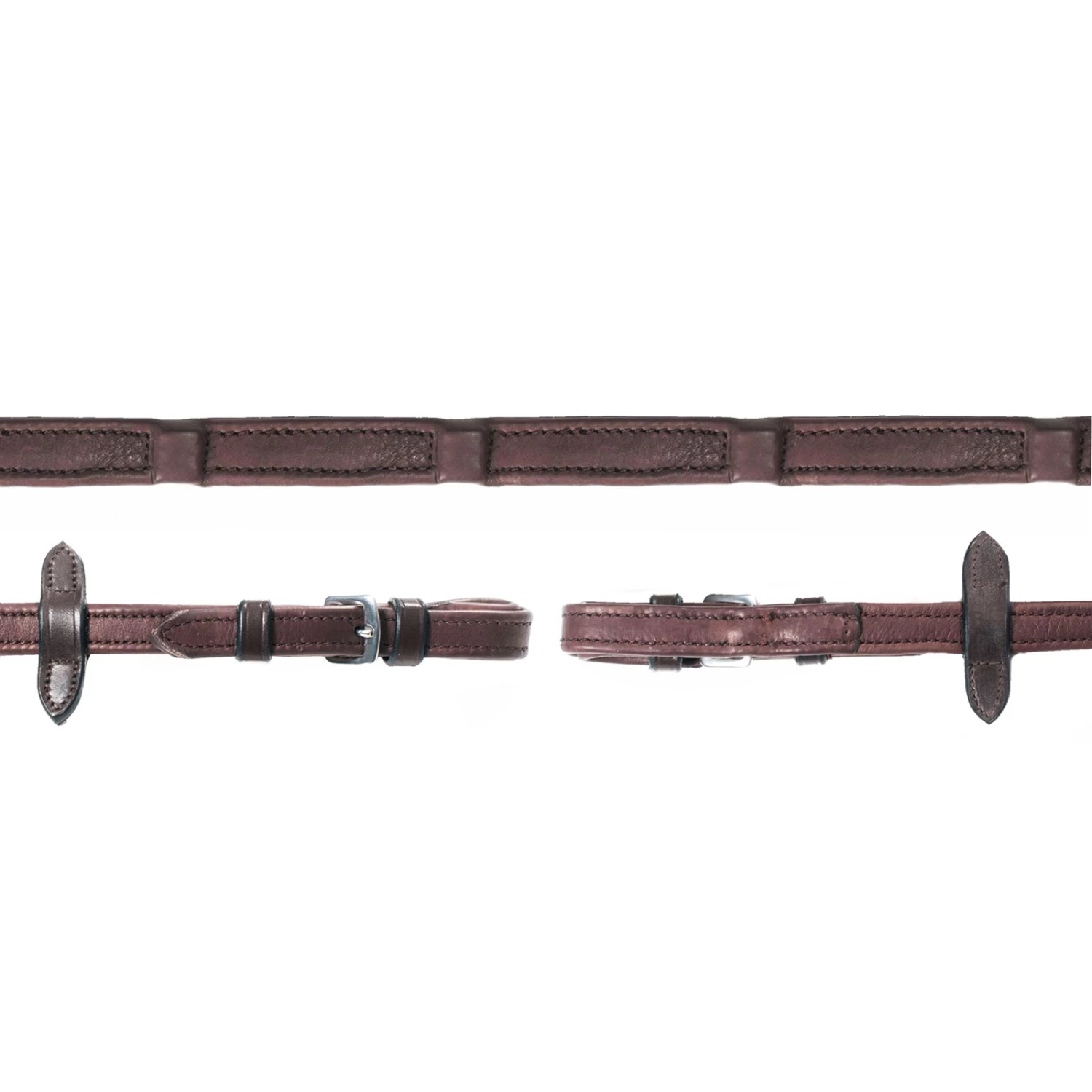 Schockemöhle Durasoft Leather Reins, Nylon Inlay 4 Schockemöhle Durasoft Leather Reins, Nylon Inlay - Image 2