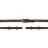 Schockemöhle Leather Reins, Slim, 13mm, No Stop, No Martingal Stop -Sports - Horse Equipment Shop 313771 DBR SI 1