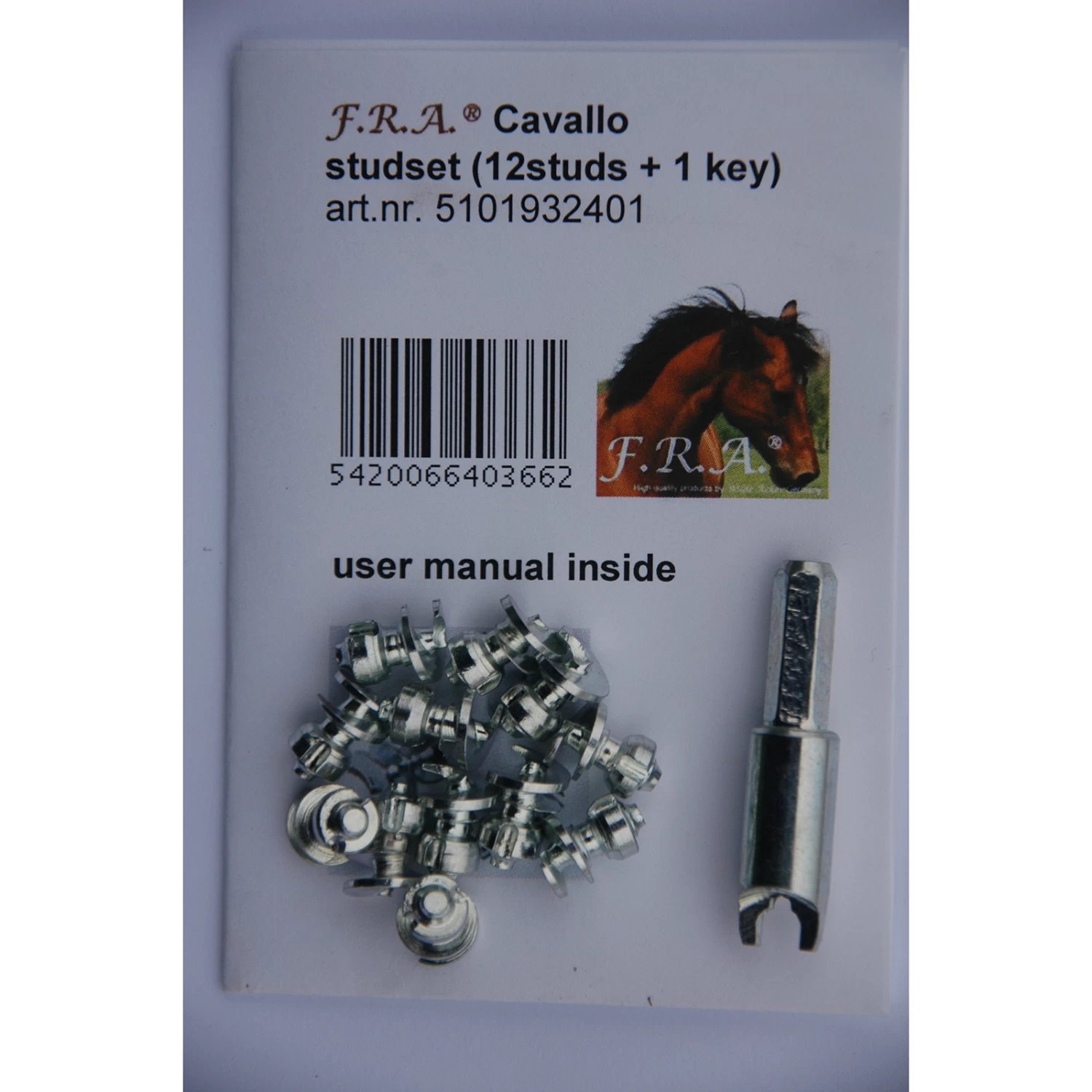 F.R.A. Cavallo Stud Set, 12 Pcs + Tool 3 F.R.A. Cavallo Stud Set, 12 Pcs + Tool