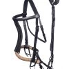 F.R.A. Tinver Bitless Bridle (System 4) Soft Leather Reins Incl -Sports - Horse Equipment Shop 322939 BL 1