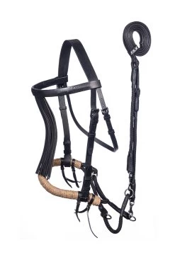 F.R.A. Tinver Bitless Bridle (System 4) Soft Leather Reins Incl