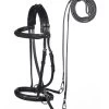 F.R.A. Ulan Bitless Bridle (System 5) Leather W/ Leather Reins