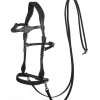 FRA Dandy Sidepull (System 3) Leather, W/ Leather Clip Reins -Sports - Horse Equipment Shop 322950 BL 1