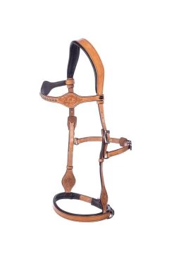FRA Dandy Sidepull (System 3) Leather, W/ Leather Clip Reins -Sports - Horse Equipment Shop 322950 NAT 2