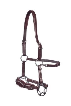 FRA Miranti Hackamore (System 2) Leather, Jaw Straps, W/ Scissors -Sports - Horse Equipment Shop 322958 DBR 1