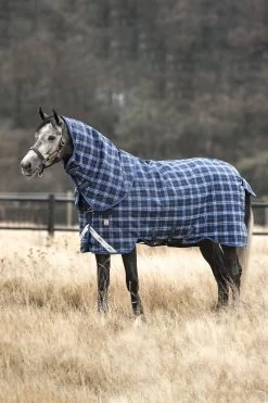 Horseware Rhino Plus Vari-Layer Turnout Rug With Detachable Neck, 250g -Sports - Horse Equipment Shop 327020 DB TB 1