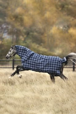 Horseware Rhino Plus Vari-Layer Turnout Rug With Detachable Neck, 250g -Sports - Horse Equipment Shop 327020 DB TB 2