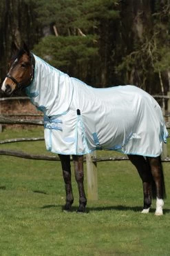 Weatherbeeta Comfitec Essential Mesh II Fly Rug With Fixed Neck -Sports - Horse Equipment Shop 329554 WH LB 02