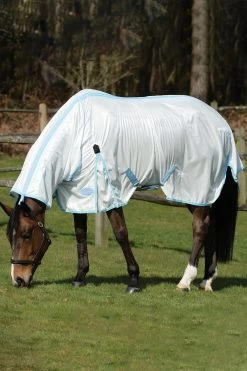 Weatherbeeta Comfitec Essential Mesh II Fly Rug With Fixed Neck -Sports - Horse Equipment Shop 329554 WH LB 03