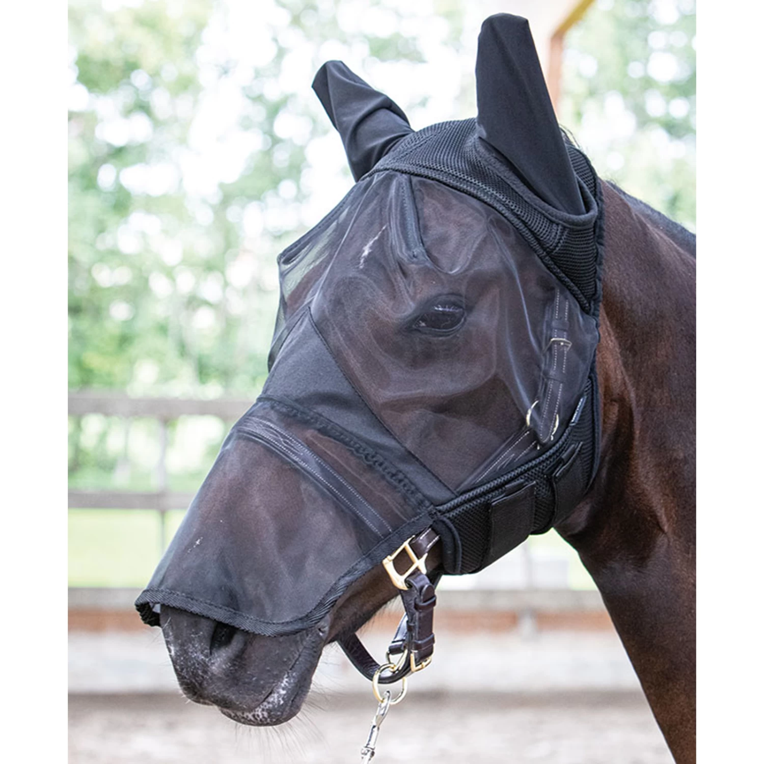 Harry's Horse Fly Mask Flyshield With Nose 4 Harry's Horse Fly Mask Flyshield With Nose - Image 2