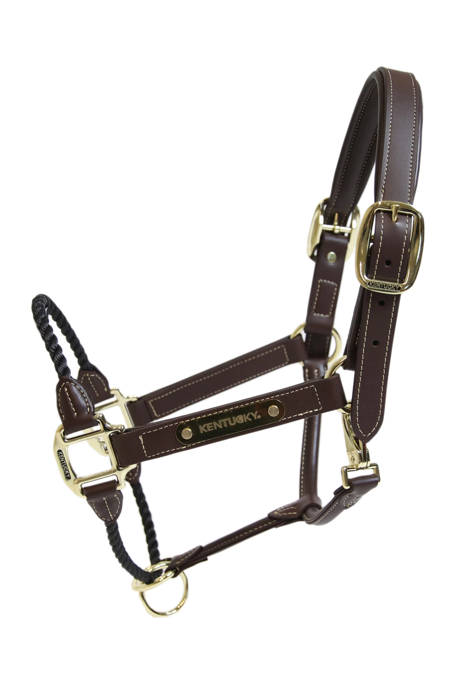 Kentucky Horsewear Leather Rope Halter 3 Kentucky Horsewear Leather Rope Halter