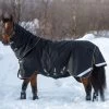 Horseware Amigo Super Bravo Plus Turnout Rug Incl. Detachable Hood, 250g -Sports - Horse Equipment Shop 335990 BL BL WH 2