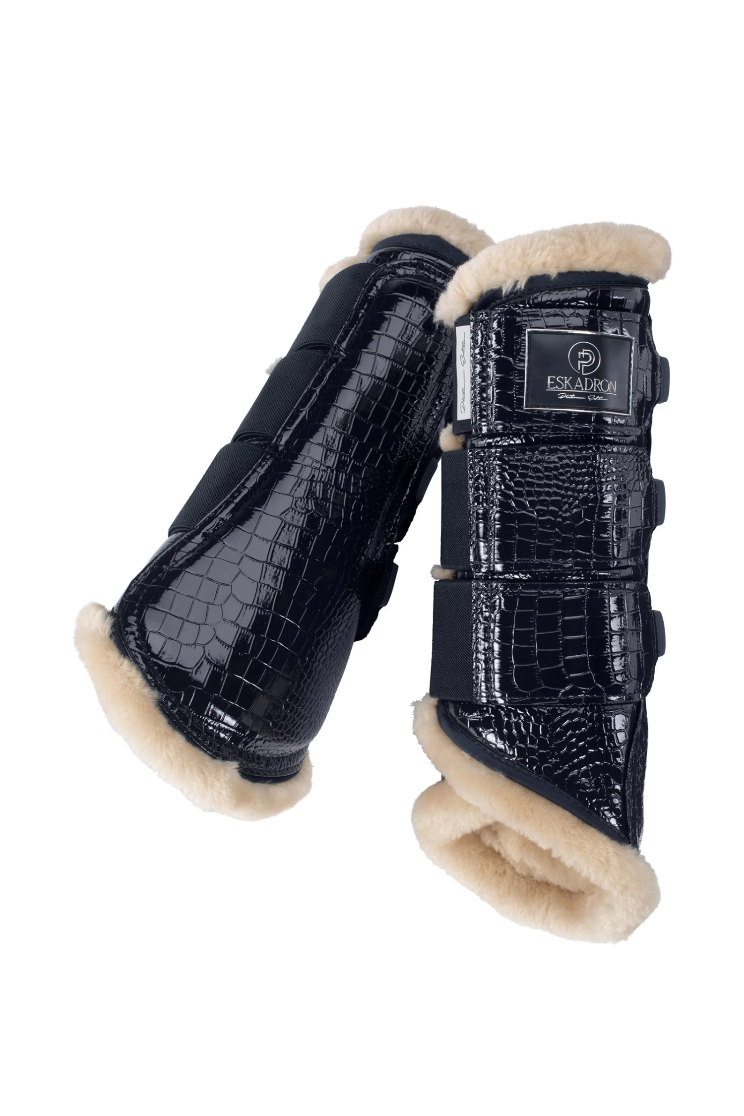 Eskadron Platinum 22 Croco FauxFur Tendon Boots 4 Eskadron Platinum 22 Croco FauxFur Tendon Boots - Image 2