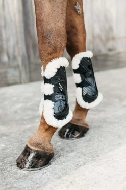 Kentucky Horsewear Vegan Sheepskin Bamboo Elastic Tendon Boots