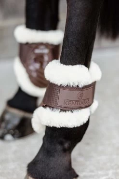 Kentucky Horsewear Vegan Sheepskin Young Horse Fetlock Boots -Sports - Horse Equipment Shop 342512 BR 3