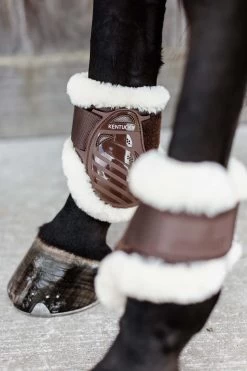 Kentucky Horsewear Vegan Sheepskin Young Horse Fetlock Boots -Sports - Horse Equipment Shop 342512 BR 4