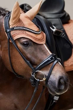 Eskadron Platinum 23 Faux Leather Fly Hood -Sports - Horse Equipment Shop 345456 CLBR 02