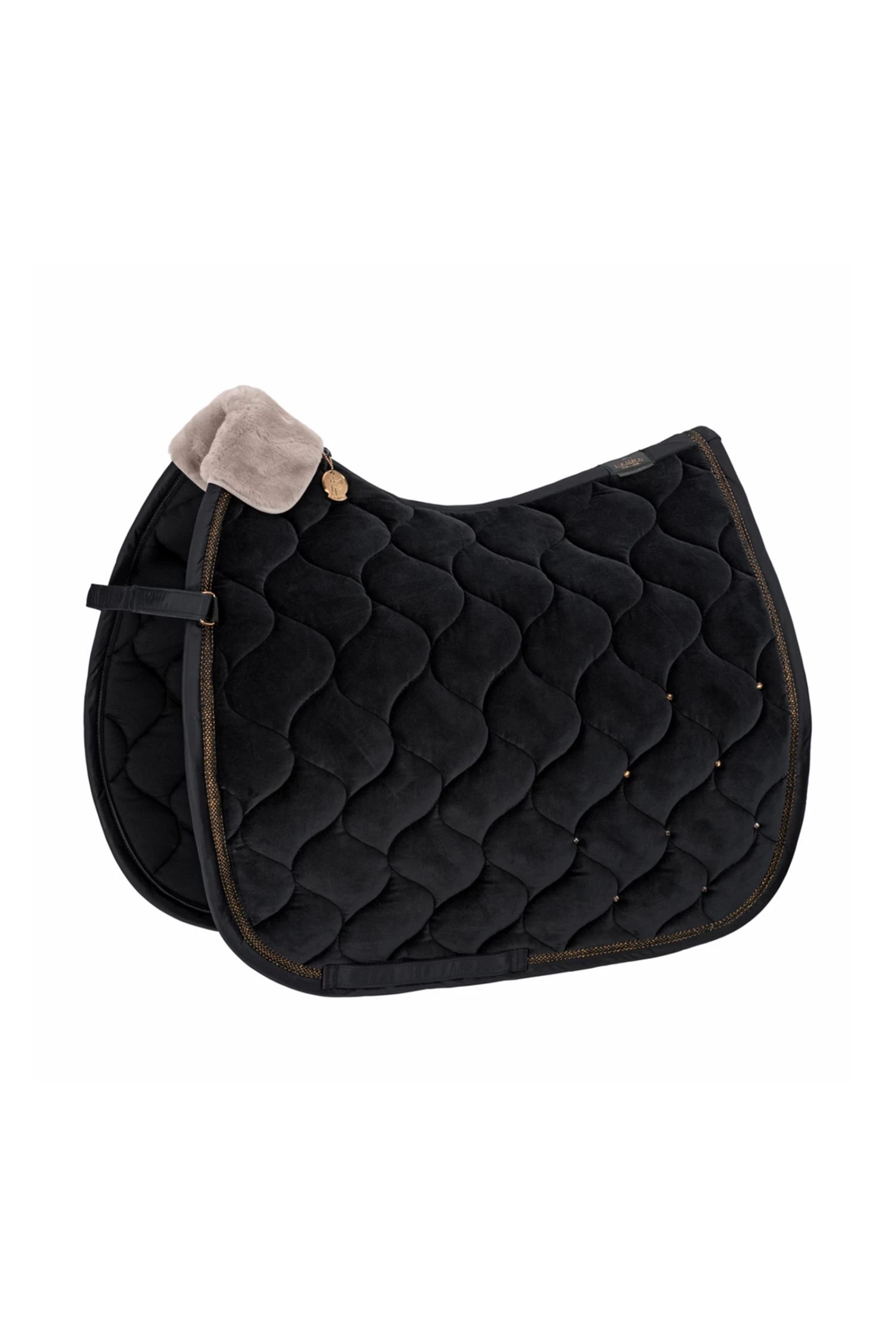 Eskadron Platinum 23 Velvet Crystal Dressage Saddle Pad 3 Eskadron Platinum 23 Velvet Crystal Dressage Saddle Pad