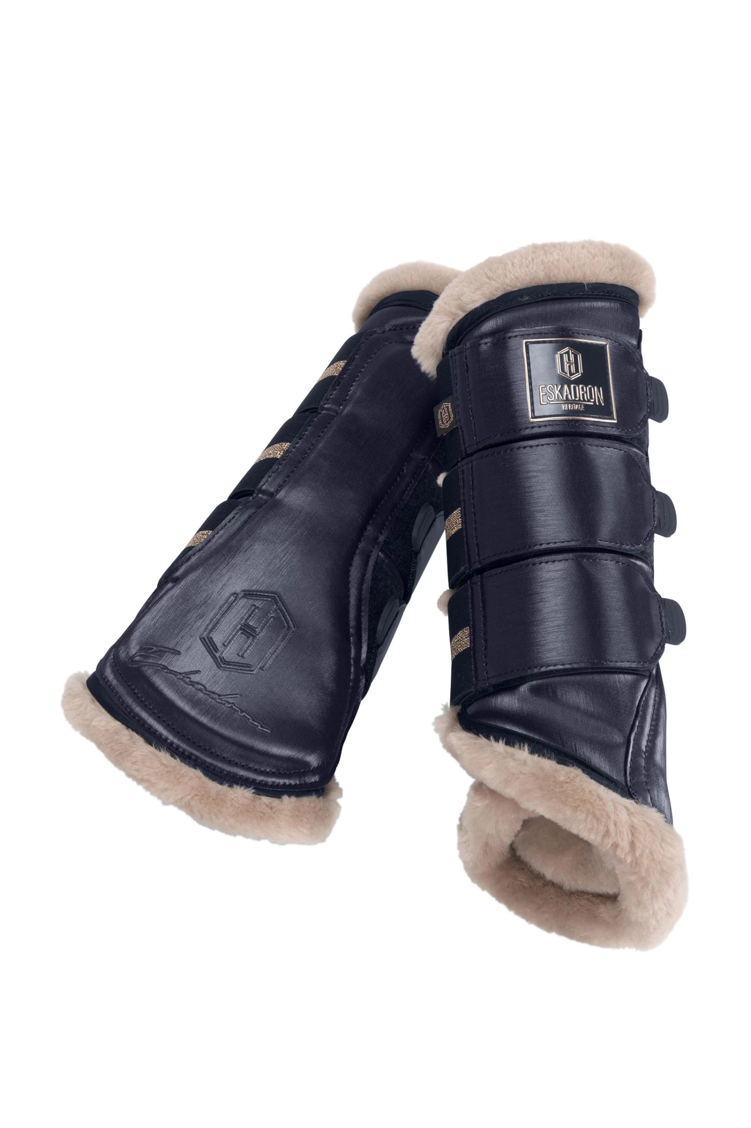 Eskadron Heritage AW2023 Glamslate FauxFur Tendon Boots 5 Eskadron Heritage AW2023 Glamslate FauxFur Tendon Boots - Image 3