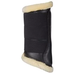 LeMieux Fleece Lined Brushing Boot -Sports - Horse Equipment Shop 992471 BL NAT 3